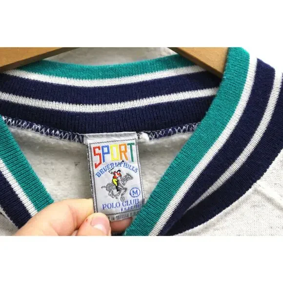 Vintage Beverly Hills Polo Club BHPC Sweatshirt Medium - Picture 3 of 7